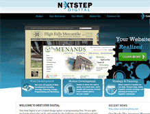 Tablet Screenshot of nextstepdigital.com
